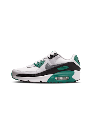 エアマックス90 NIKE AIR MAX 90 LTR(GS) white/iron grey-chlorine blue cd6864